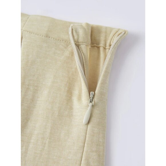 OGL Wrinkle-resistant Cotton-linen Mid Rise Straight Leg Pant XL Beige NWT - Picture 6 of 10